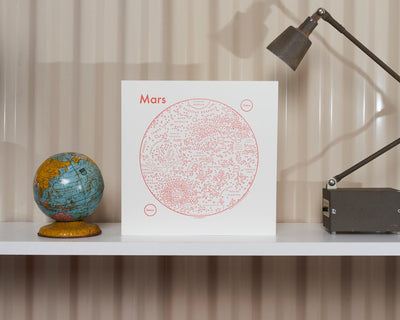 Mars Letterpress Print