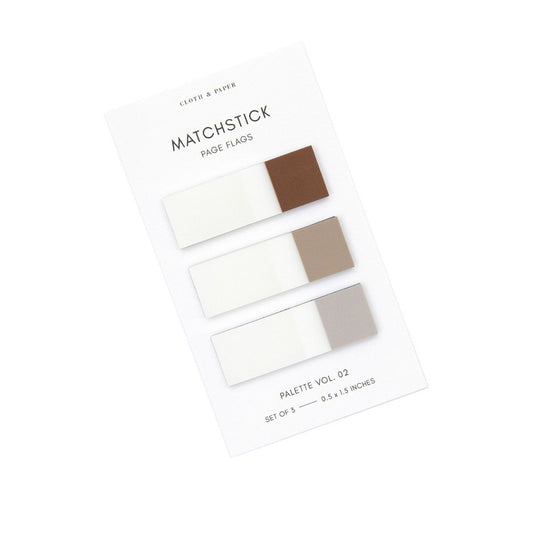Matchstick Page Flags - Vol. 02 Saddle, Moscow + Crepe