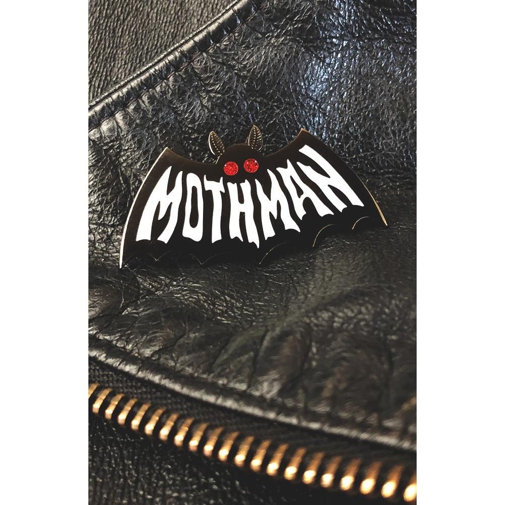 Mothman Pin - GLOW-in-the-dark