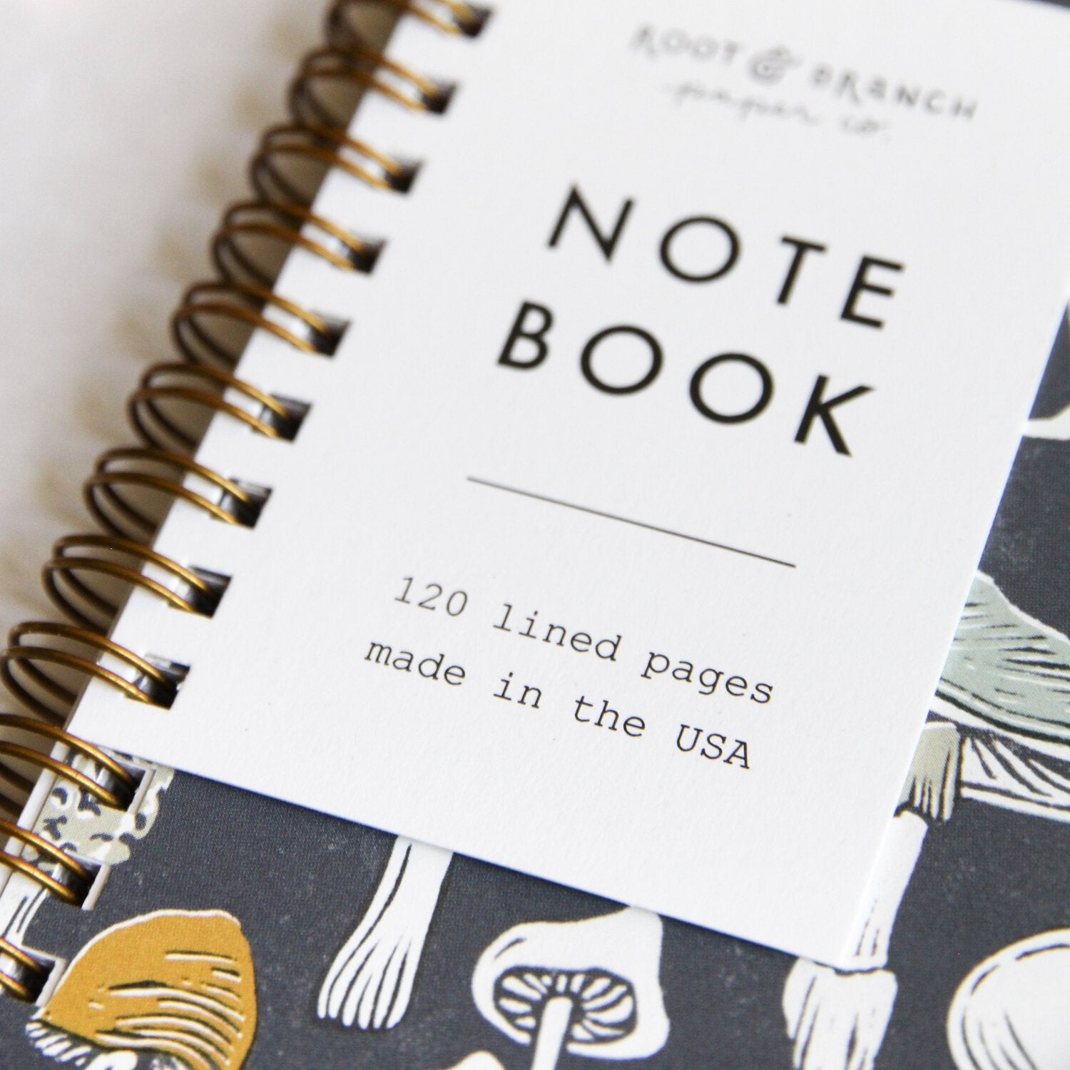 Mushroom + Fungi Spiral Notebook - Lined