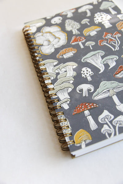 Mushroom + Fungi Spiral Notebook - Lined