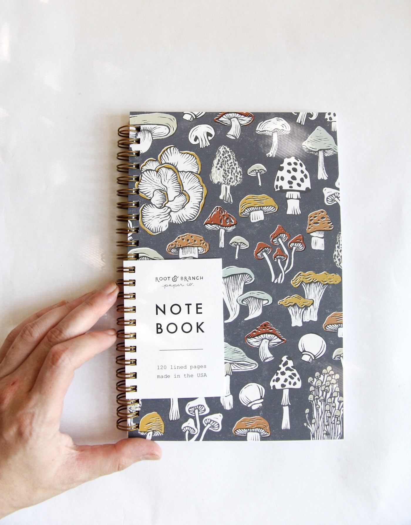 Mushroom + Fungi Spiral Notebook - Lined