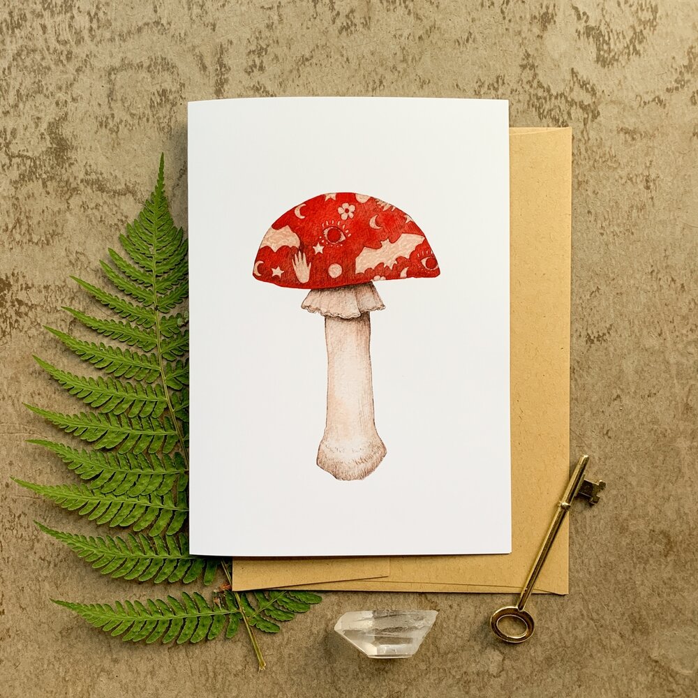 Mystic Mushroom Card