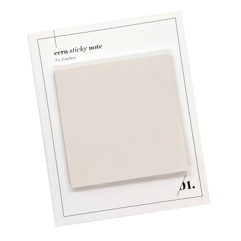 Note Neutrality Sticky Notes - Ecru