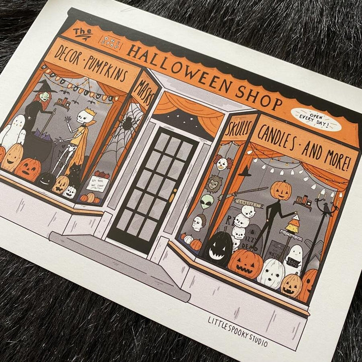 One Stop Halloween Shop Print