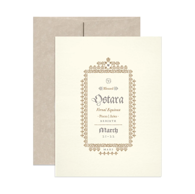 Pagan Holiday Cards Ostara (March) Of Aspen Curated Gifts