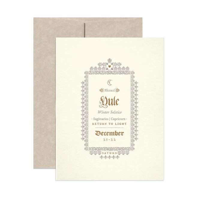 Pagan Holiday Cards - Yule (December)