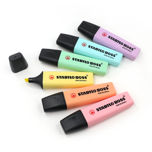 Pastel Stabilo Boss Highlighters - 6 Pack