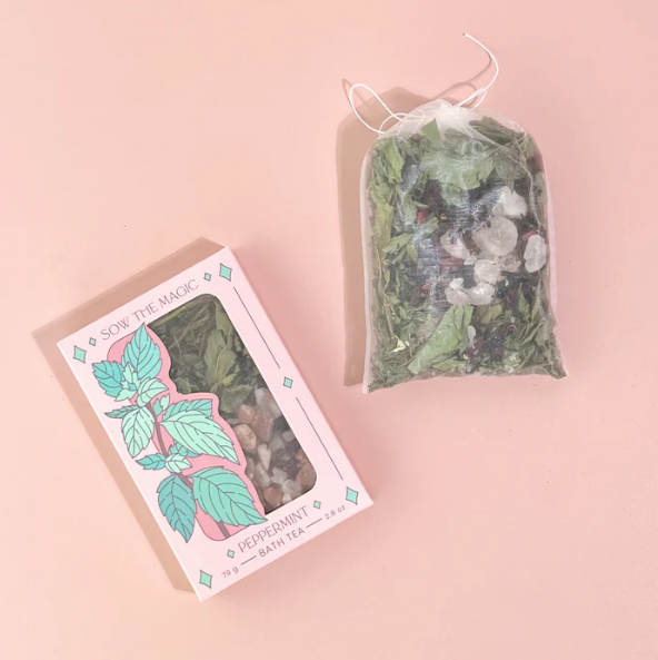 Peppermint Tarot Botanical Bath Tea Box