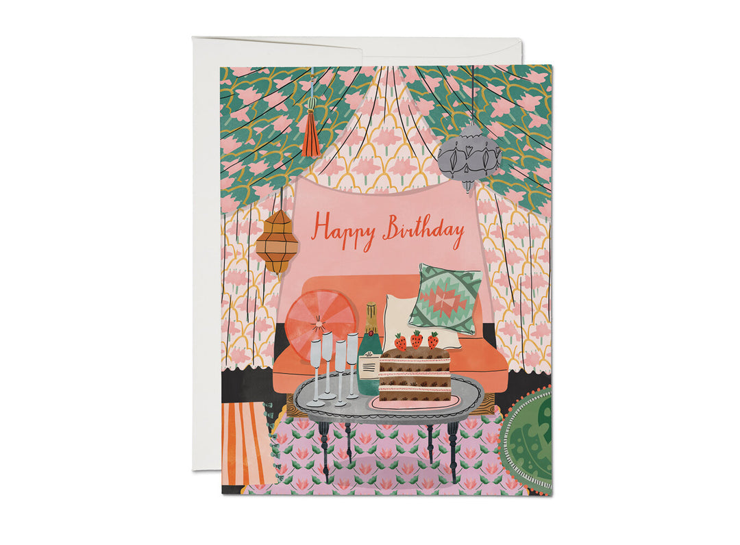 Pillow Paradise Birthday Card