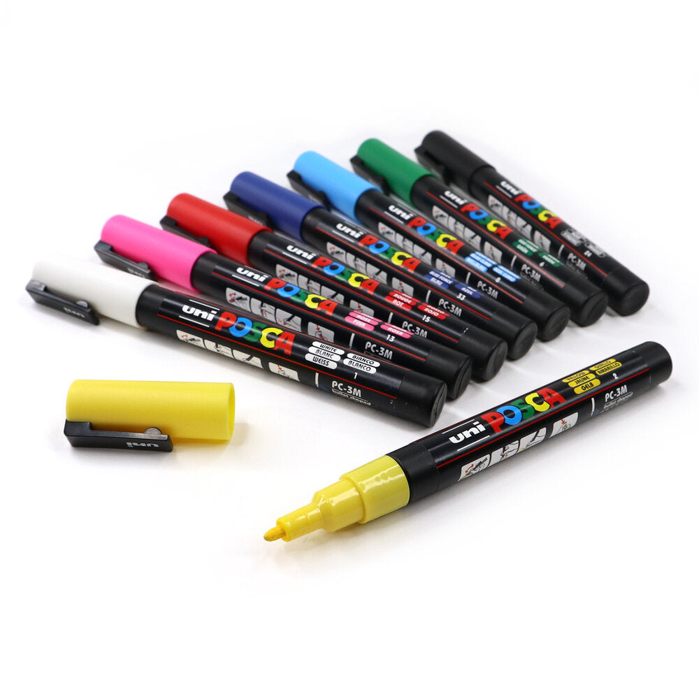 28 Colors Set Uni Posca PC-5M Markers Child Friendly Paint Pens Acrylic  Marker Art Drawing DIY Crafts for Kids Children Daughter