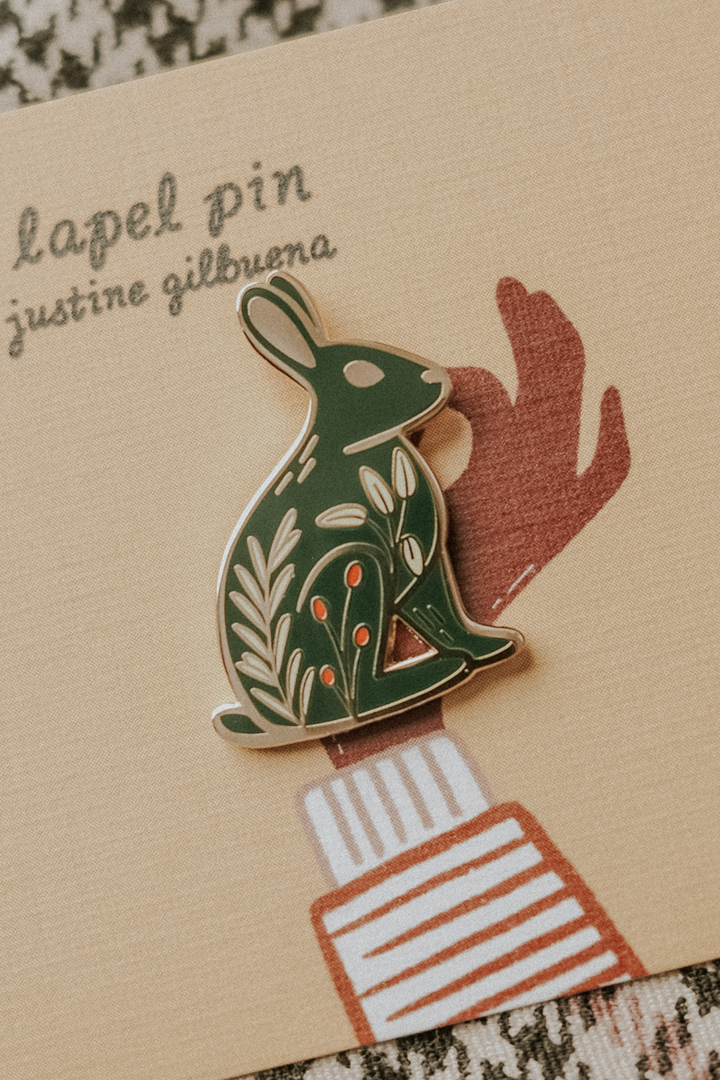 Rosemary Rabbit Pin – Of Aspen Curated Gifts