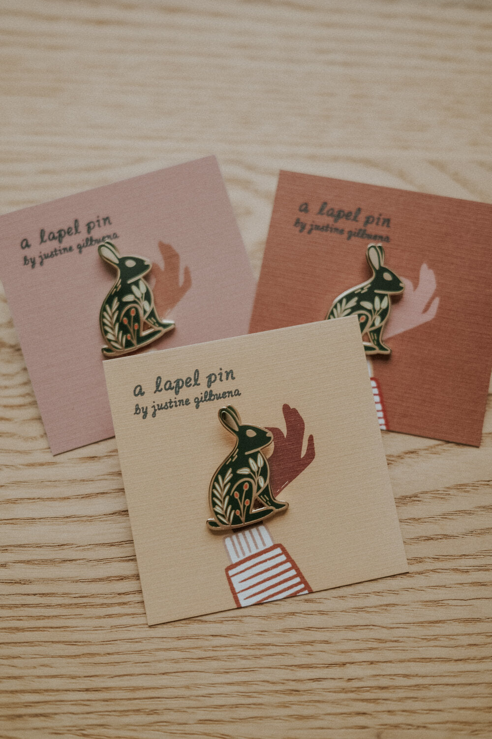 Rosemary Rabbit Pin