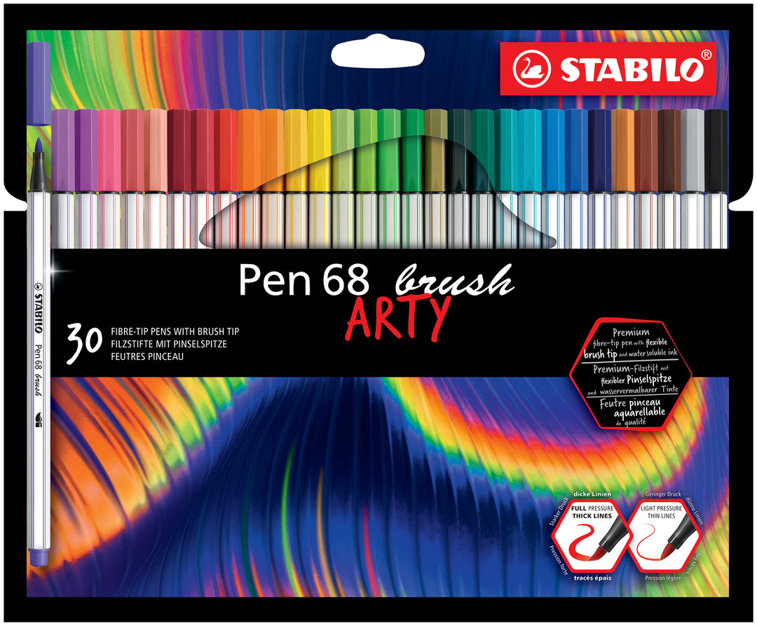 Stabilo 68 Brush Pens - Master Set 30 Pack