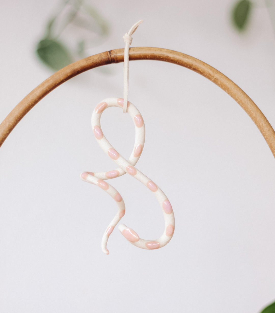 Hanging Ceramic Snake Ornaments - Assorted