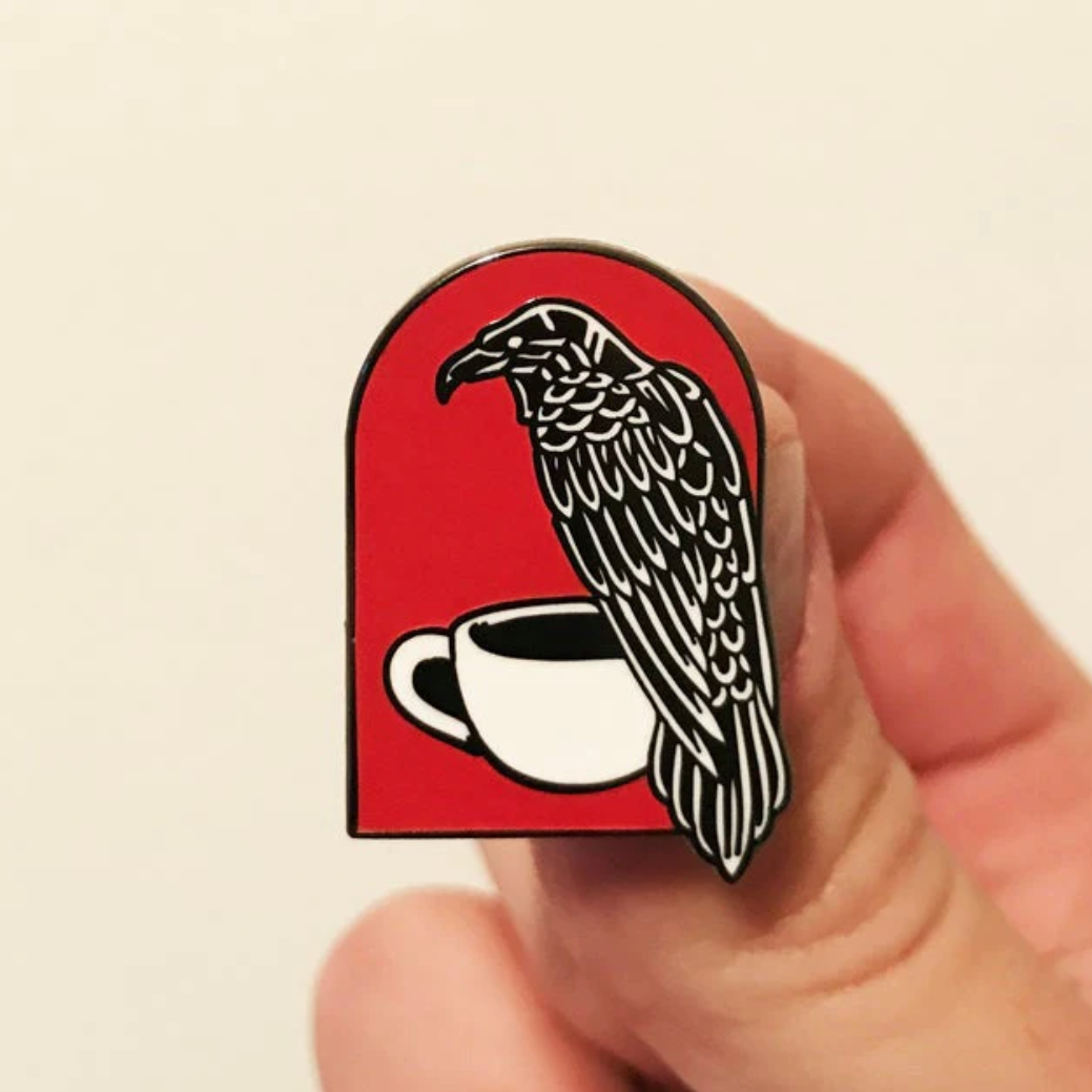 Edgar Allan Crow Pin