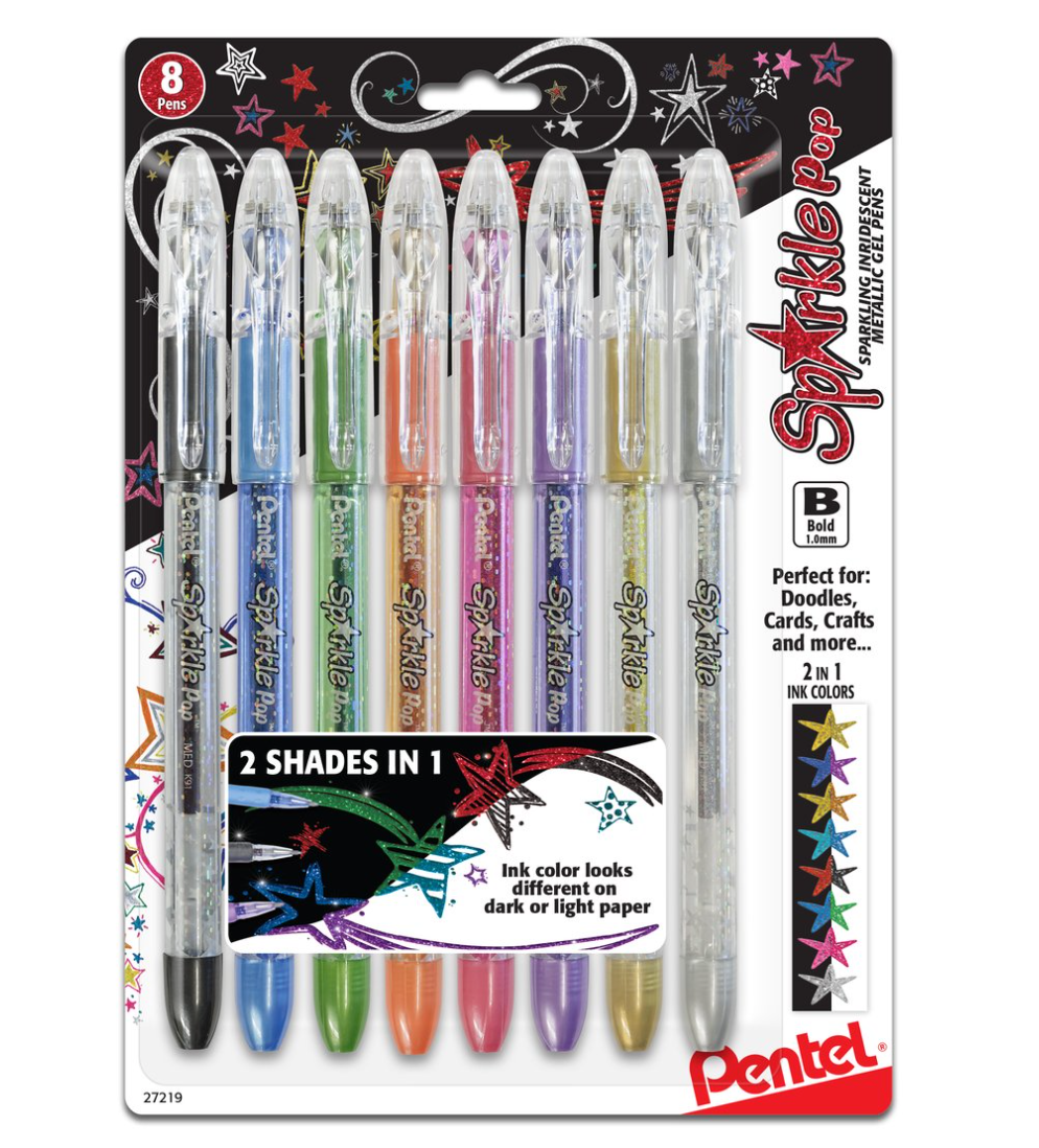 Sparkle Pop Color-Changing Pens - 8 Pack