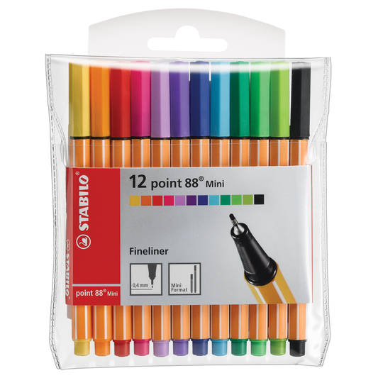 Stabilo Point 88 Pens - Mini 12 Pack