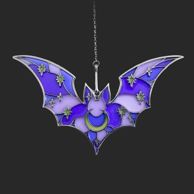 Stained Glass Bat Suncatcher