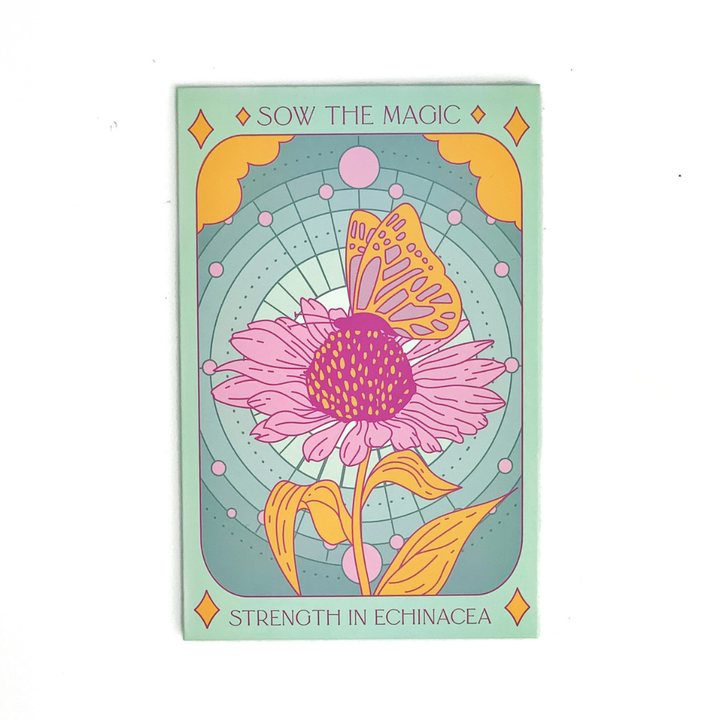 Strength in Echinacea Tarot Seed Packet