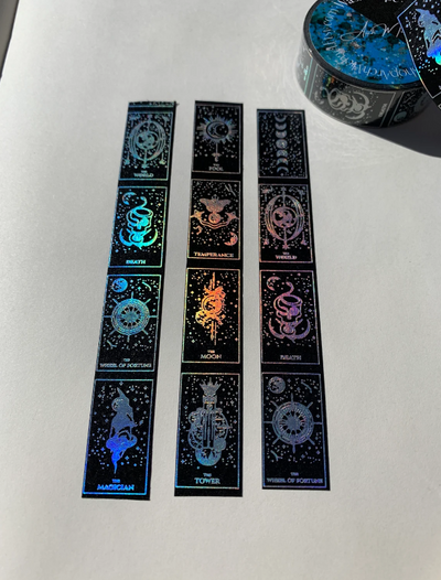 Tarot Card Holographic Washi Tape