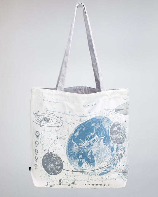 Rocketry Reversible Canvas Tote - Light