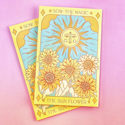 The Sunflower Ring of Fire Tarot Seed Packet