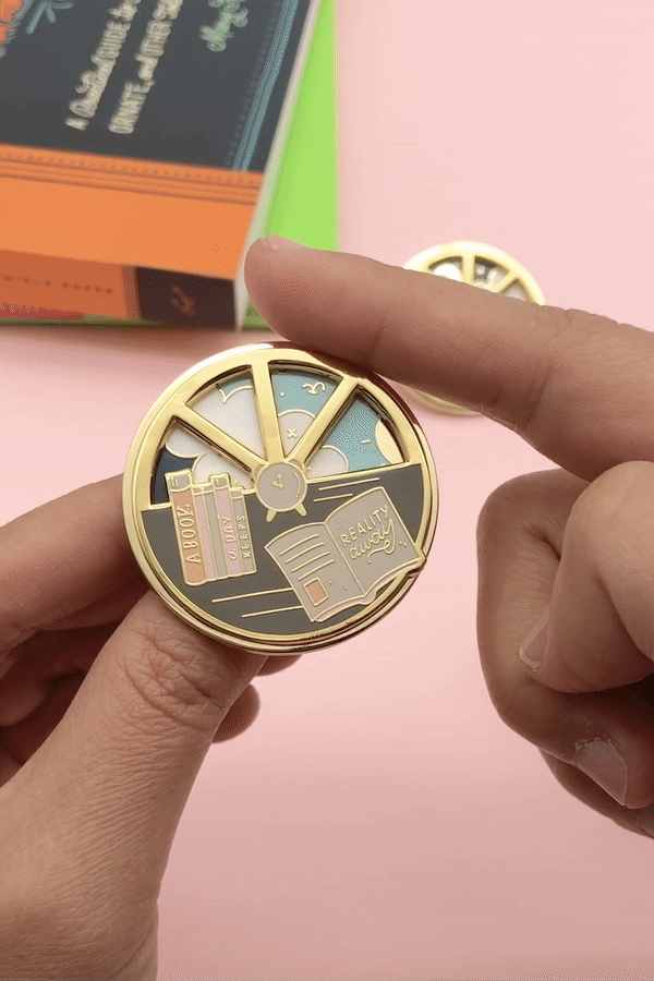 Interactive Time Flies Pin