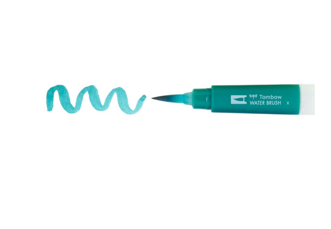 Use your Tombow Dual Brush Pens like watercolors with this handy Aqua Brush Pen! It’s as simple as color with your pen, and then use this brush pen over it to create a watercolor effect. 