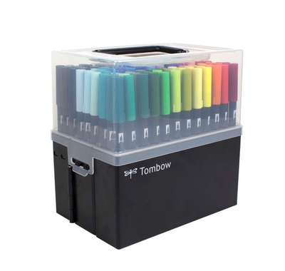 Tombow Dual Brush Pen Master Set - 108 Pens + Case