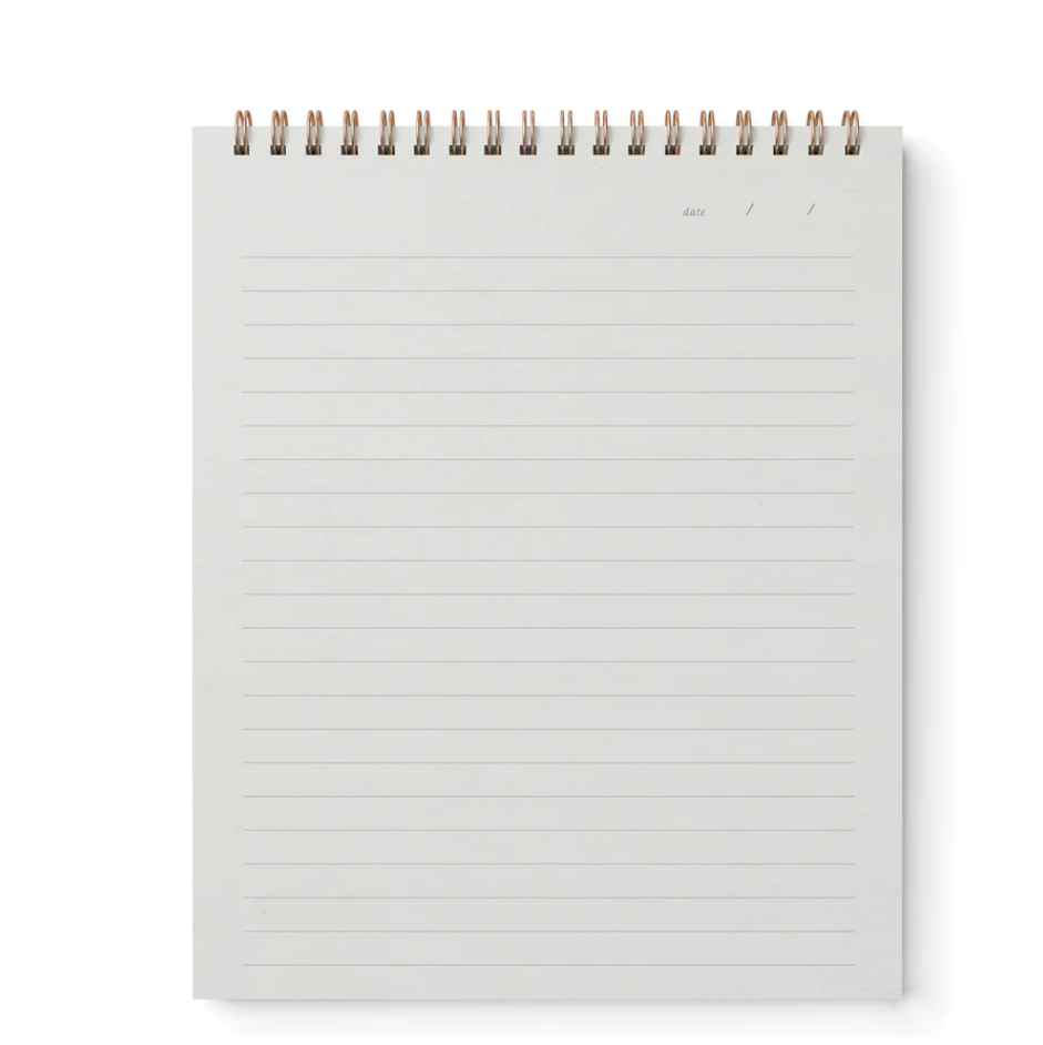 Top Spiral Notebook - Chalk White