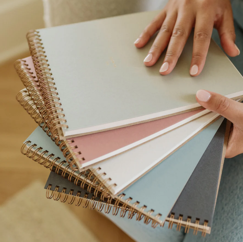 Top Spiral Notebook - Chalk White