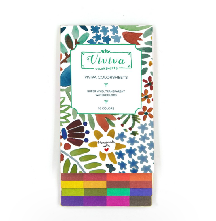 Viviva Colorsheets are the ultimate paint-anywhere set. You can seriously bring this palette with you everywhere! With 16 crazy vibrant colors, you can paint landscapes in the wild or have a no-mess painting session in your studio. It folds away like a mini notebook for easy storage and even has sheets of water-resistant paper in between colors, so no color disasters happen. 