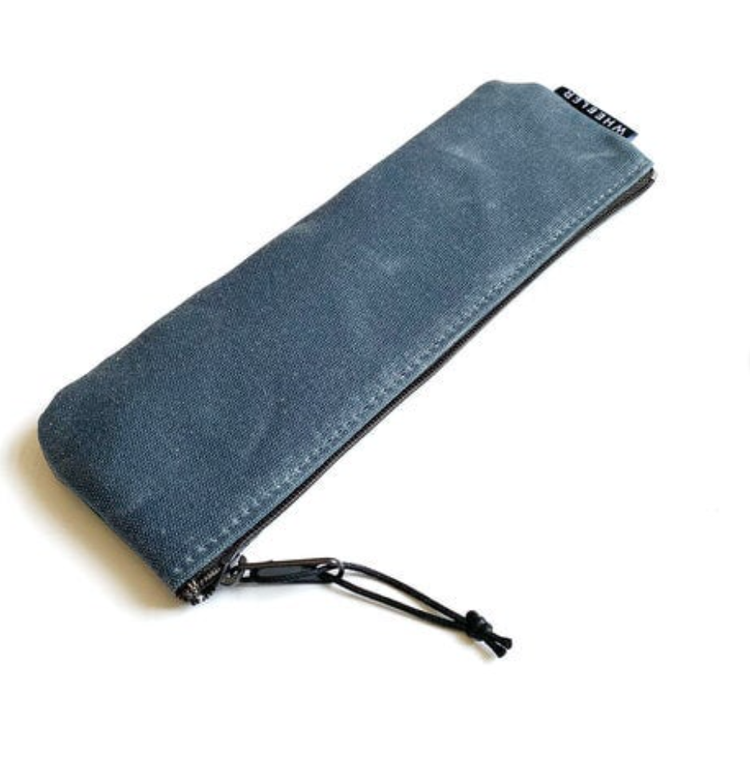 Waxed Canvas Pencil Pouch