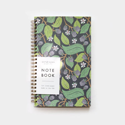 Wild Blackberry Spiral Notebook - Lined