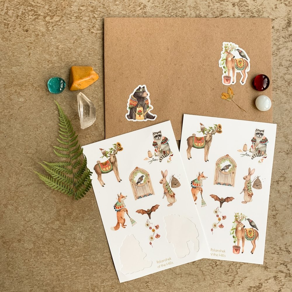 Woodland Garden Sticker Sheet