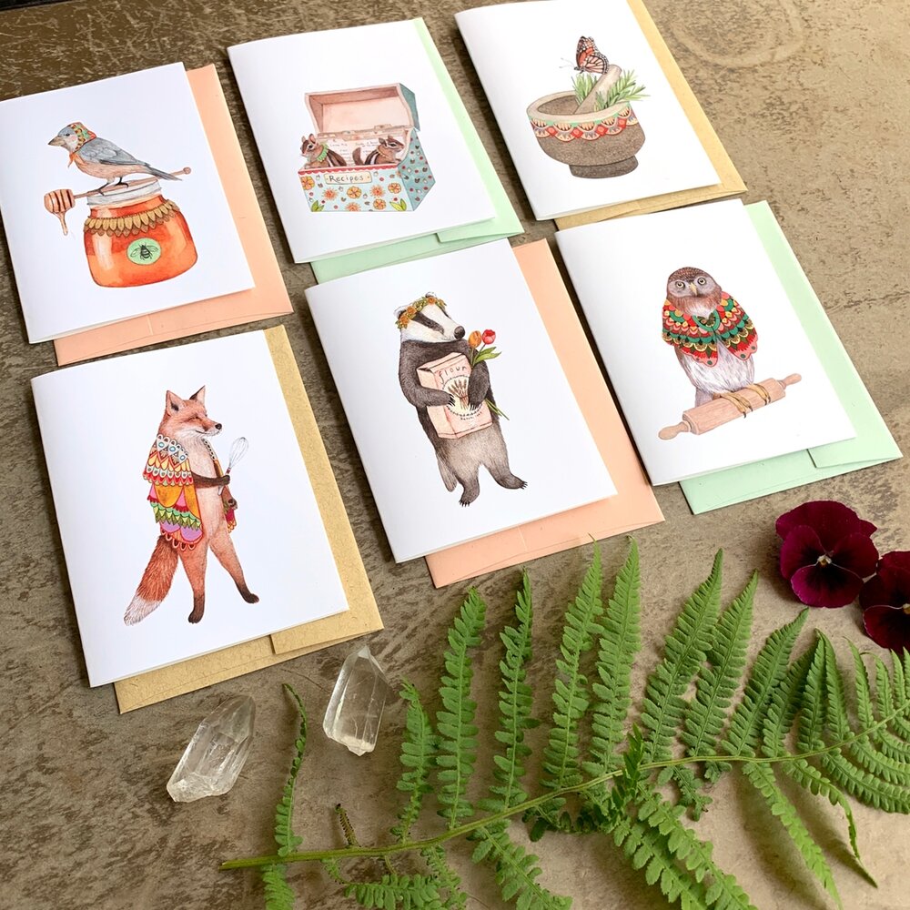 Woodland Kitchen Card Set