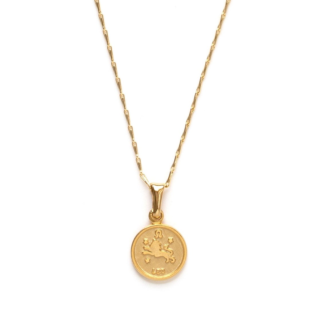 Zodiac Medallion Necklace - Leo