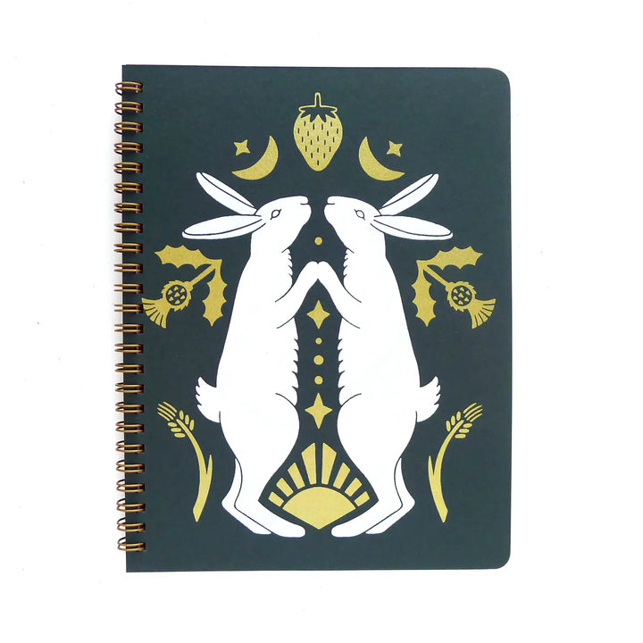 Harvest Rabbit Spiral Notebook