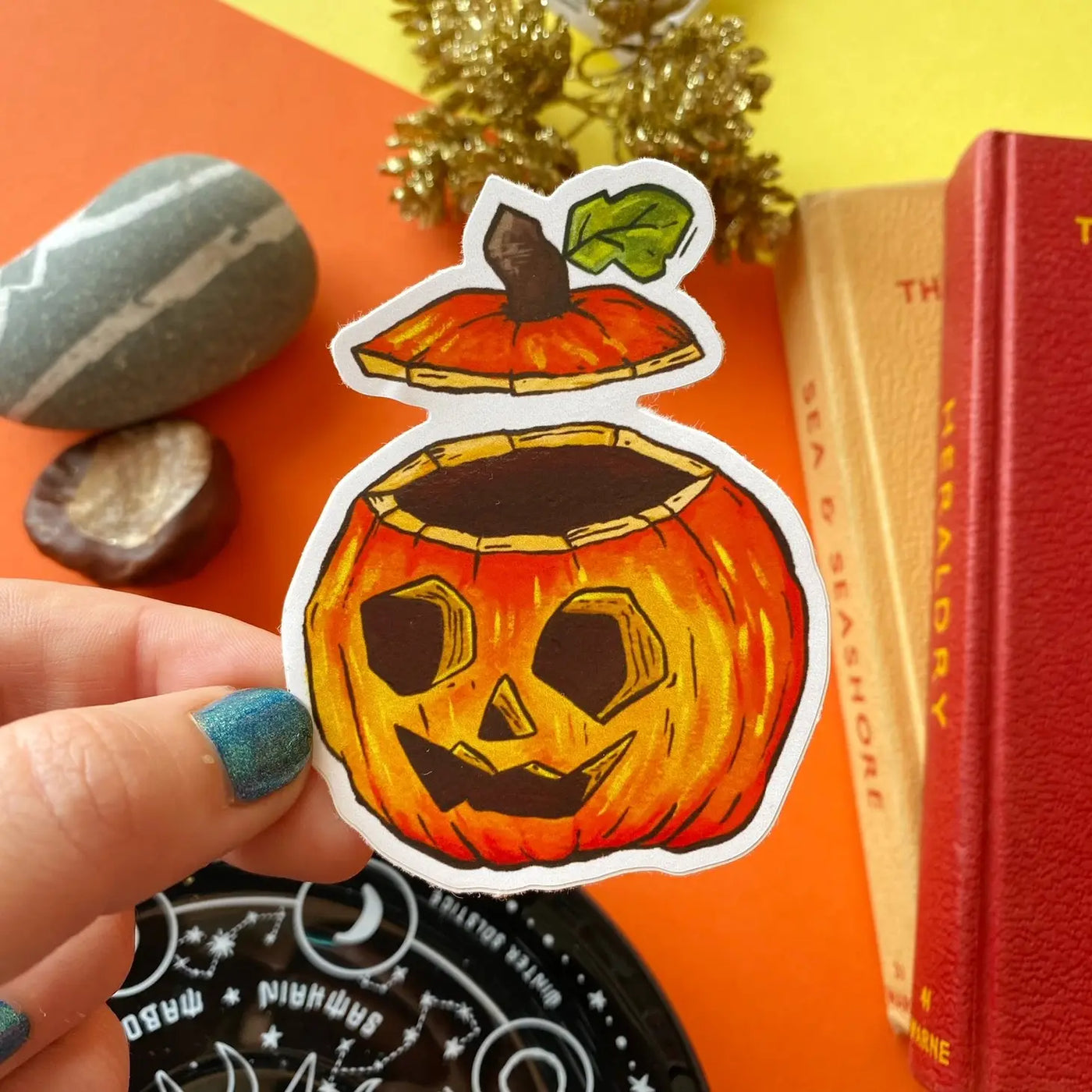 Friendly Pumpkin Sticker