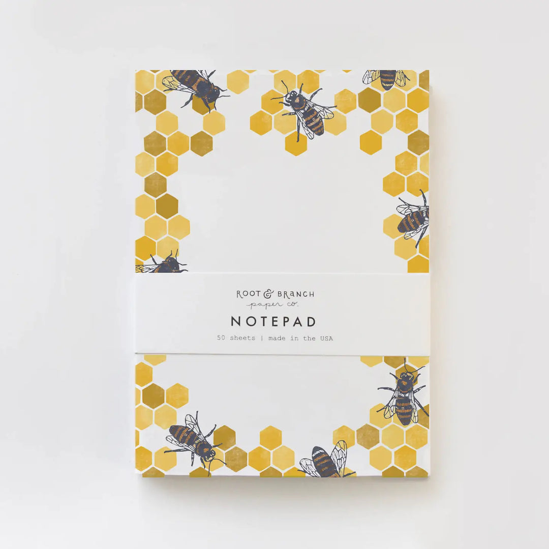 Honeycomb & Bee Notepad