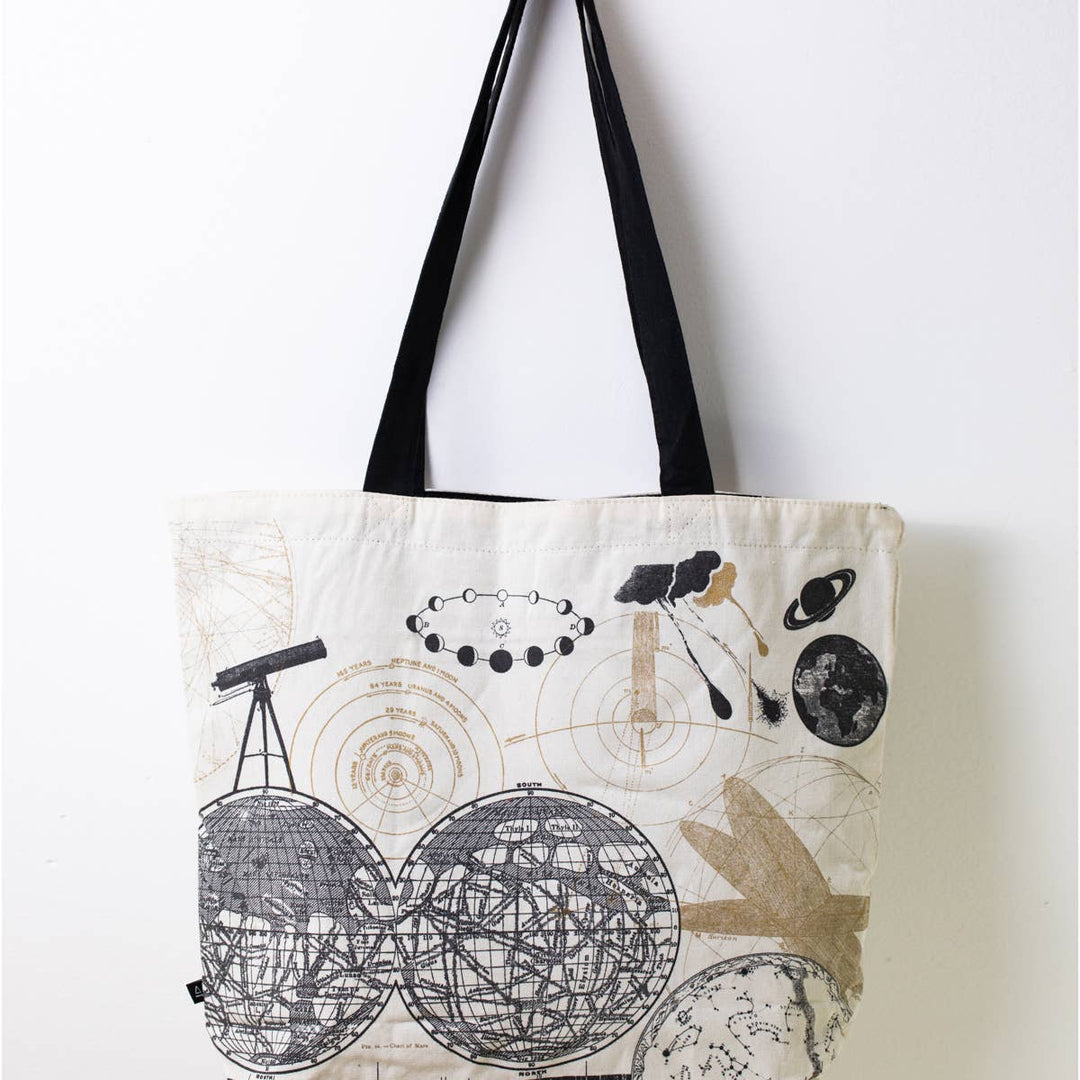 Astronomy Reversible Canvas Tote