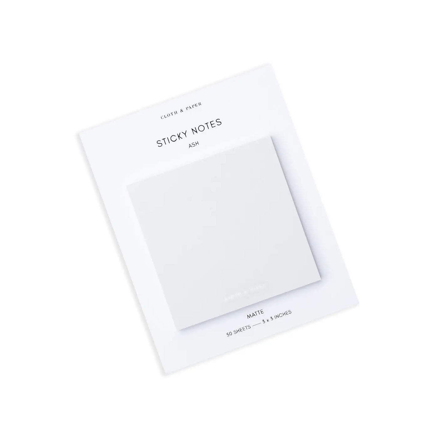 Note Neutrality Sticky Notes - Ash