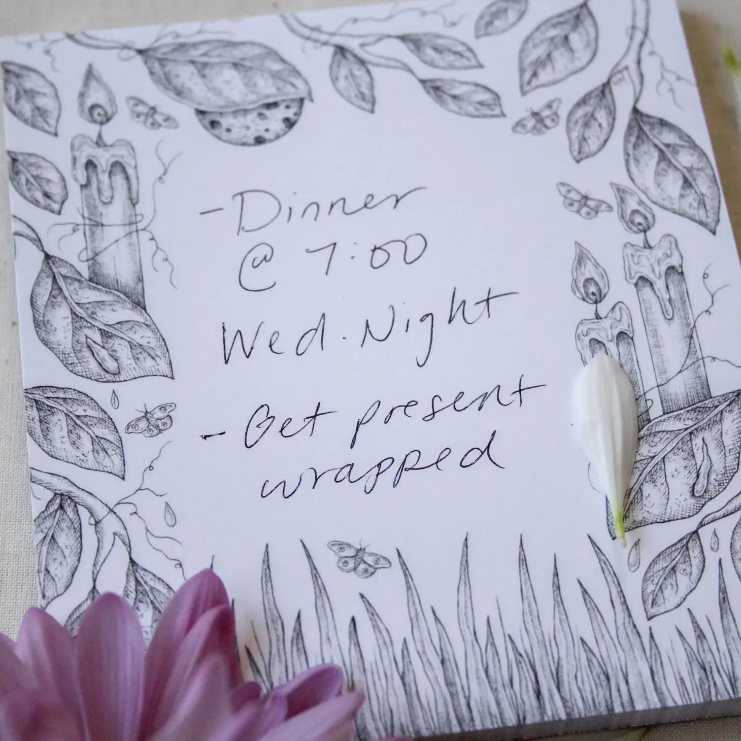 Moonlight Garden Mini Notepad