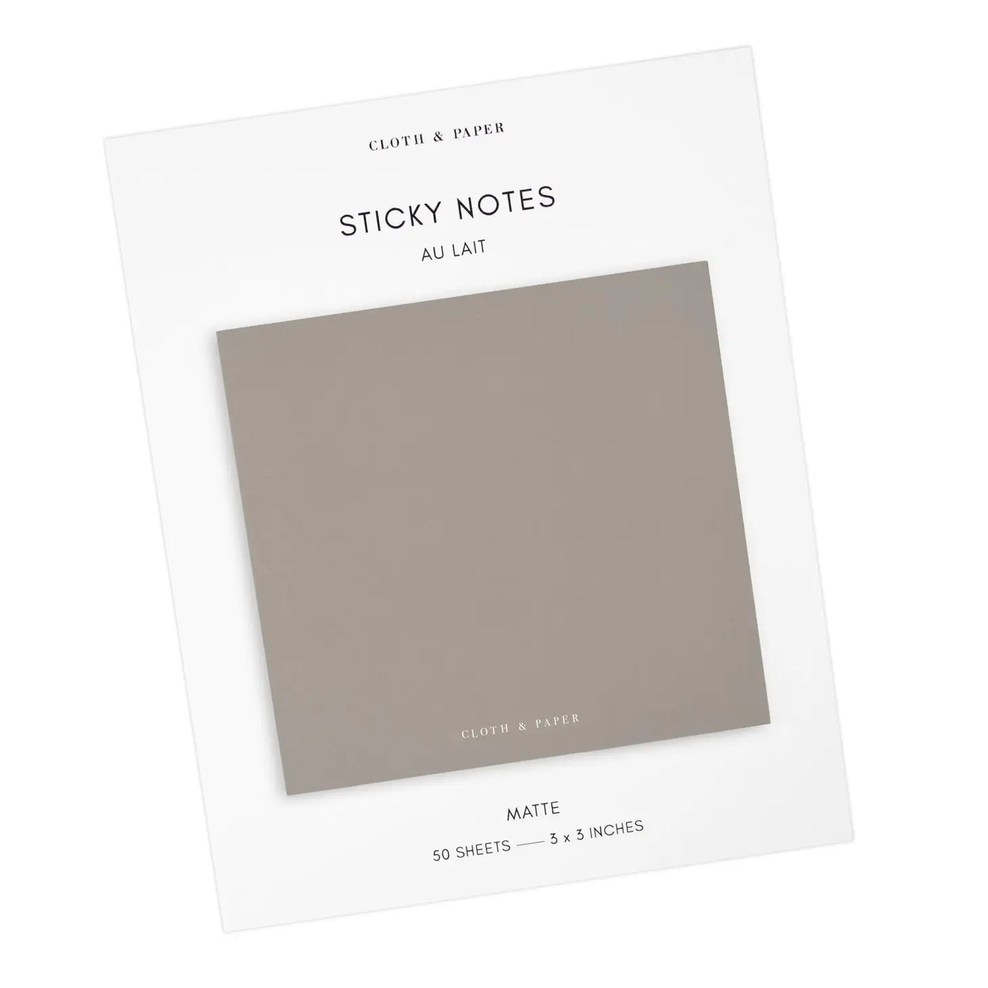 Note Neutrality Sticky Notes - Au Lait