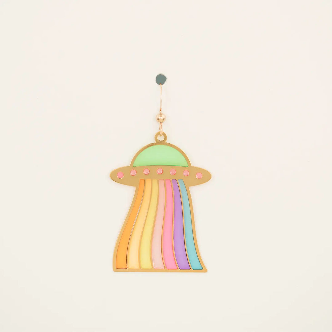 Translucent UFO Earrings