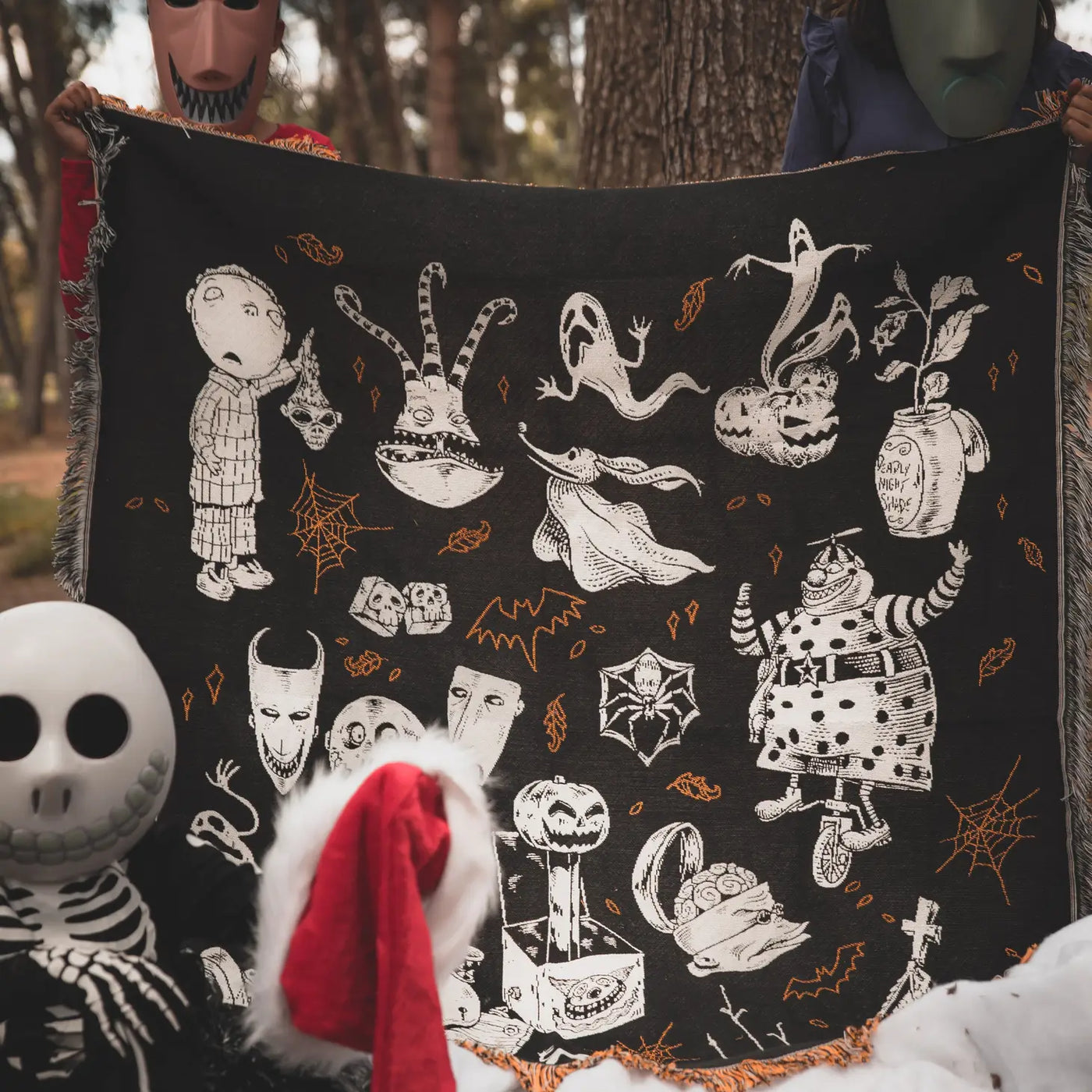 This Is Halloween Woven Tapestry Blanket