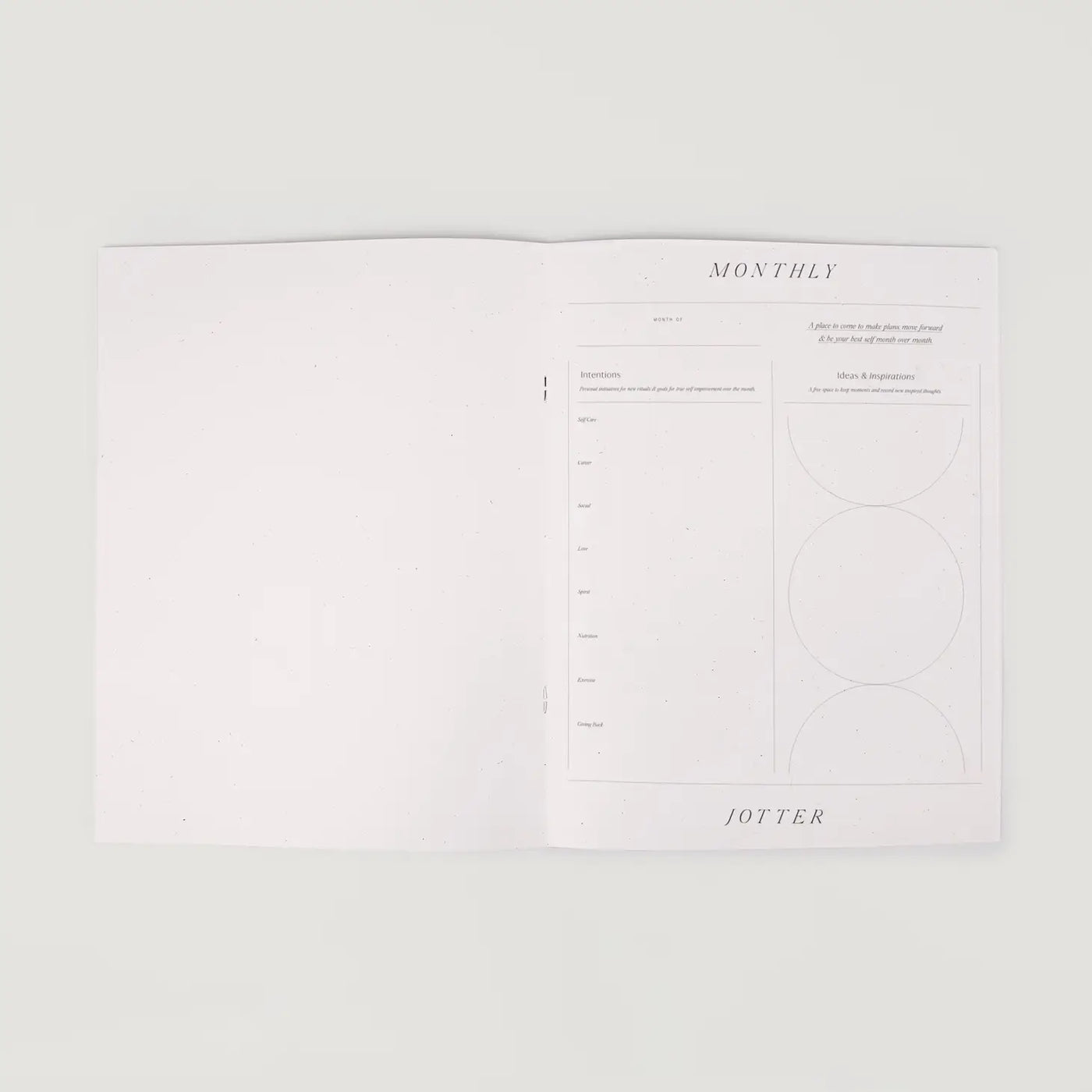 White Month Jotter Notebook - Wilde House Paper