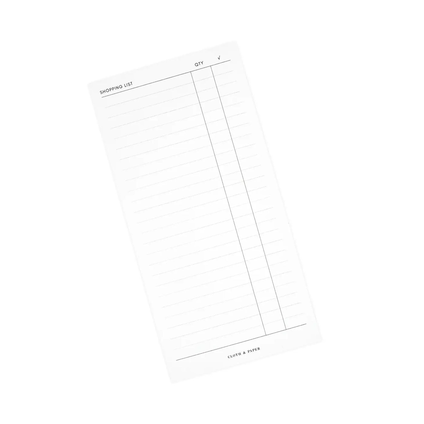 Shopping List Notepad