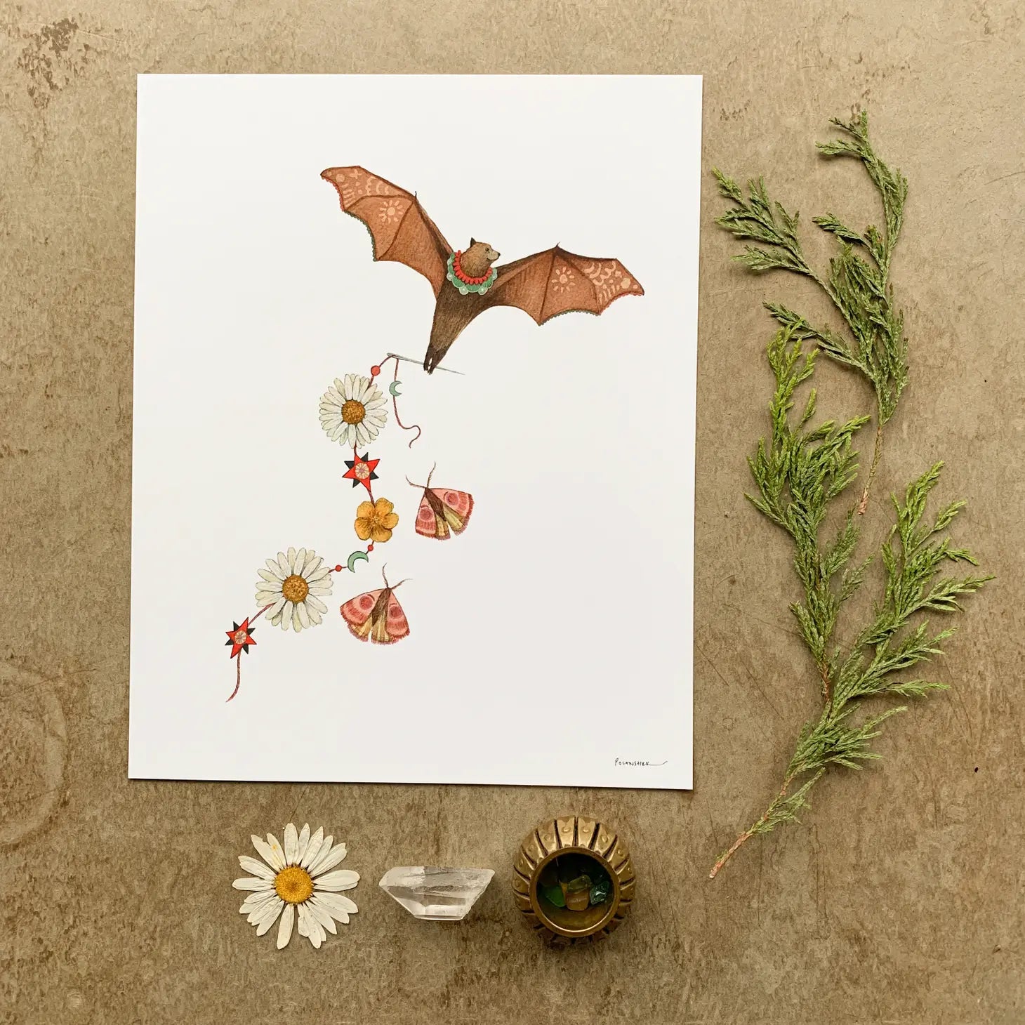Greta's Garland Print - 8" x 10"